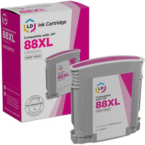  LD Products LD Remanufactured Ink Cartridge Replacement for HP 88XL C9392AN High Yield (Magenta)