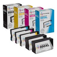 LD Products LD Compatible Ink Cartridge Replacements for HP 950XL 951XL High Yield (2 Black, 1 Cyan, 1 Magenta, 1 Yellow, 5-Pack)
