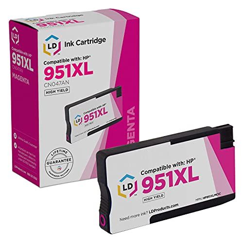  LD Products LD Compatible Ink Cartridge Replacement for HP 951XL CN047AN High Yield (Magenta)