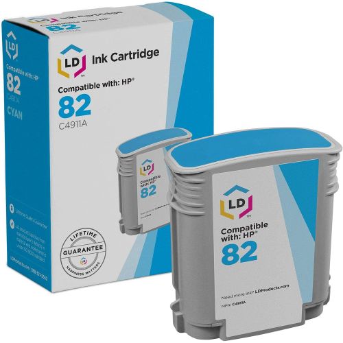  LD Products LD Remanufactured Ink Cartridge Replacement for HP 82 C4911A (Cyan)