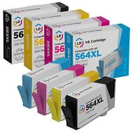 LD Products LD Remanufactured Ink Cartridge Replacement for HP 564XL High Yield (1 Black, 1 Cyan, 1 Magenta, 1 Yellow, 4-Pack)