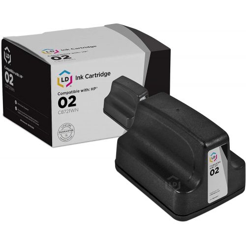  LD Products LD Remanufactured Ink Cartridge Replacement for HP 02 C8721WN (Black)