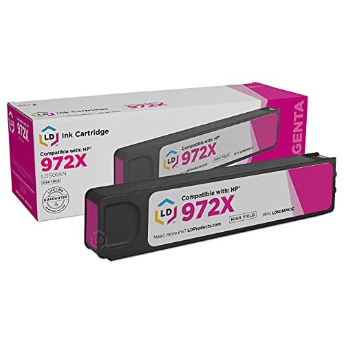  LD Products LD Compatible Ink Cartridge Replacement for HP 972X L0S01AN High Yield (Magenta)