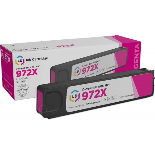  LD Products LD Compatible Ink Cartridge Replacement for HP 972X L0S01AN High Yield (Magenta)