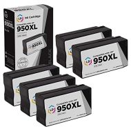 LD Products LD Compatible Ink Cartridge Replacement for HP 950XL CN045AN High Yield (Black, 5-Pack)
