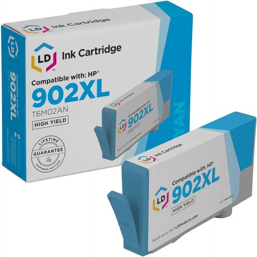  LD Products Compatible Ink Cartridge Replacement for HP 902XL T6M02AN High Yield (Cyan)