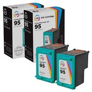 LD Products LD Remanufactured Replacement Ink Cartridges for Hewlett Packard C8766WN (HP 95) Tri-Color (2 Pack)