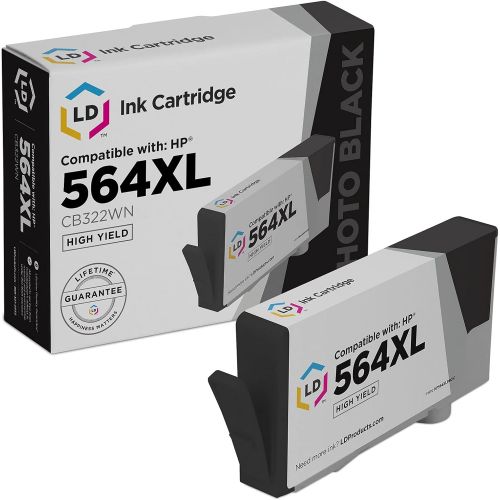  LD Products LD Compatible Ink Cartridge Replacement for HP 564XL CB322WN High Yield (Photo Black)