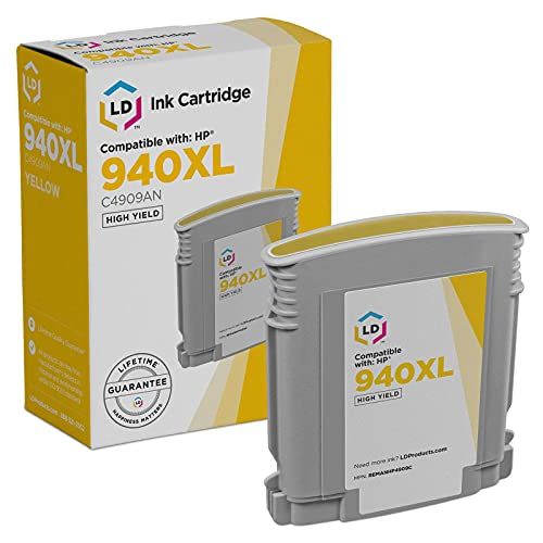  LD Products LD Remanufactured Ink Cartridge Replacement for HP 940XL C4909AN High Yield (Yellow)