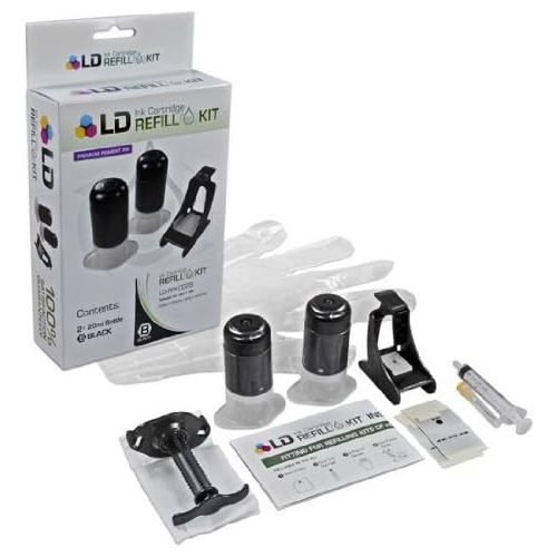  LD Products LD Ink Refill Kit for HP 60 & 60XL High Yield (Black)