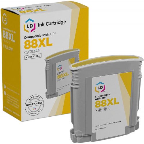  LD Products LD Remanufactured Ink Cartridge Replacement for HP 88XL C9393AN High Yield (Yellow)