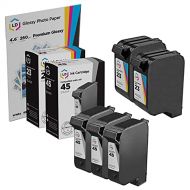 LD Products LD Remanufactured Ink Cartridge Replacements for HP 45 & HP 23 (3 Black, 2 Color, 5-Pack)