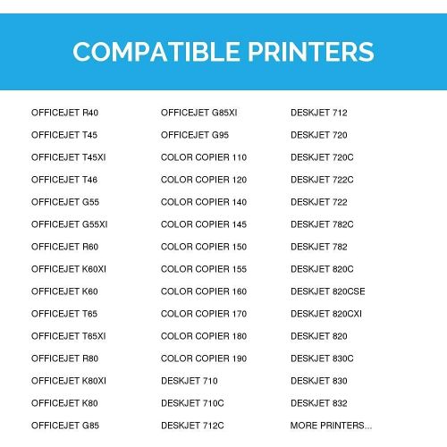  LD Products LD Remanufactured Ink Cartridge Replacements for HP 45 & HP 23 (3 Black, 2 Color, 5-Pack)