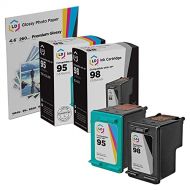 LD Products LD Remanufactured Ink Cartridge Replacements for HP 98 & HP 95 (1 Black, 1 Color, 2-Pack)