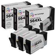LD Products Compatible Ink Cartridge Replacements for HP 564XL 564 XL CN684WN High Yield (Black, 3-Pack)