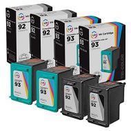 LD Products LD Remanufactured Ink Cartridge Replacements for HP 92 & HP 93 (2 Black, 2 Color, 4-Pack)