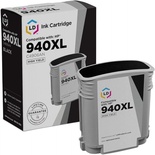  LD Products LD ⓒ Remanufactured Replacement for HP 940XL / C4906AN High Yield Black Ink Cartridge for OfficeJet Pro 8000, 8500 Wireless, 8500a, 8500a Plus, 8500a Premium