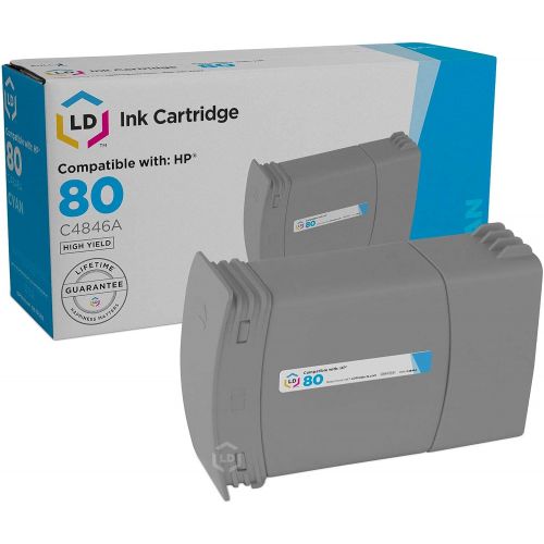  LD Products LD Remanufactured Ink Cartridge Replacement for HP 80 C4846A (Cyan)