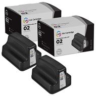 LD Products LD Remanufactured Ink Cartridge Replacement for HP 02 C8721WN (Black, 2-Pack)