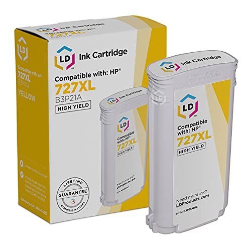  LD Products LD Remanufactured Ink Cartridge Replacement for HP 727XL B3P21A High Yield (Yellow)