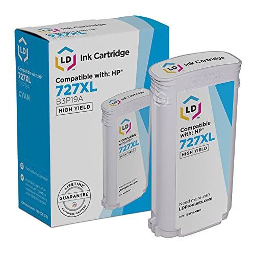  LD Products LD Remanufactured Ink Cartridge Replacement for HP 727XL B3P19A High Yield (Cyan)