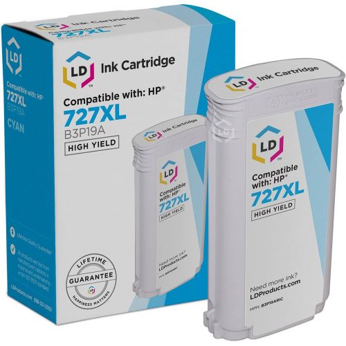  LD Products LD Remanufactured Ink Cartridge Replacement for HP 727XL B3P19A High Yield (Cyan)