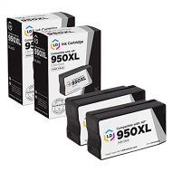 LD Products LD Compatible Ink Cartridge Replacement for HP 950XL CN045AN High Yield (Black, 2-Pack)