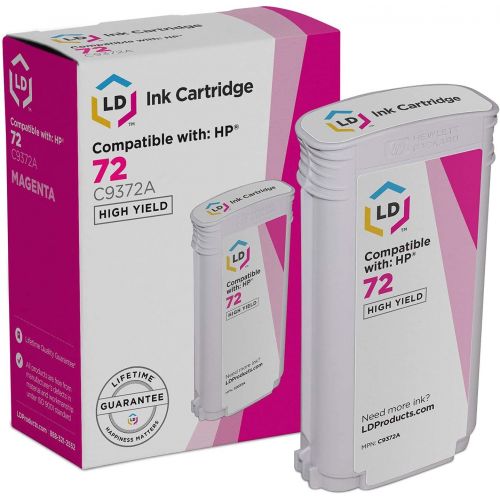  LD Products LD Remanufactured Ink Cartridge Replacement for HP 72 C9372A High Yield (Magenta)