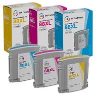 LD Products LD Remanufactured Ink Cartridge Replacement for HP 88XL High Yield (Cyan, Magenta, Yellow, 3-Pack)