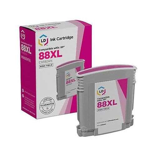  LD Products LD Remanufactured Ink Cartridge Replacement for HP 88XL High Yield (Black, Cyan, Magenta, Yellow, 4-Pack)