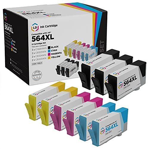  LD Products LD Remanufactured Ink Cartridge Replacement for HP 564XL High Yield (3 Black, 2 Cyan, 2 Magenta, 2 Yellow, 9-Pack)