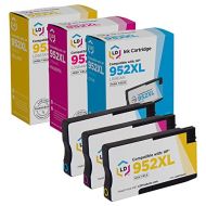 LD Products Compatible Ink Cartridge Replacements for HP 952XL 952 XL High Yield Ink Cartridges (L0S61AN Cyan, L0S64AN Magenta, L0S67AN Yellow, 3-Pack)