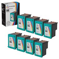 LD Products LD Remanufactured Ink Cartridge Replacement for HP 95 C8766WN (Tri Color, 8-Pack)