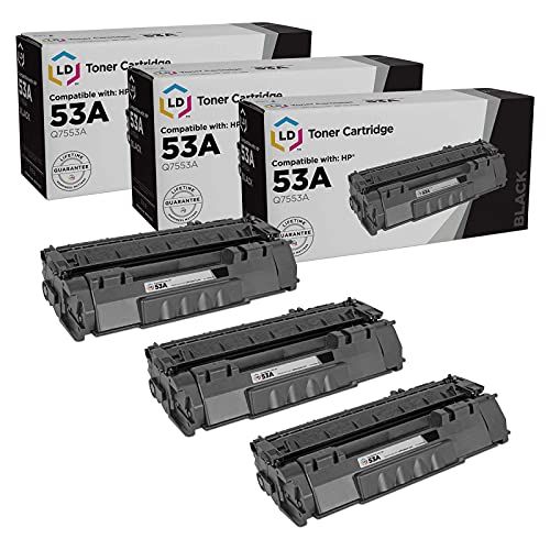  LD Products LD Compatible Toner Cartridge Replacement for HP 53A Q7553A (Black, 3-Pack)