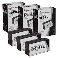 LD Products Compatible Ink Cartridge Replacement for HP 956XL 956 XL L0R39AN High Yield (Black, 3-Pack) for use in OfficeJet Pro 7720, 7730, 7740, 8200, 8210, 8216, 8218, 8700, 871