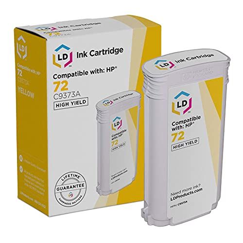  LD Products LD Remanufactured Ink Cartridge Replacement for HP 72 C9373A High Yield (Yellow)