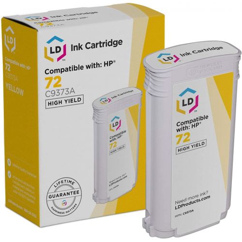  LD Products LD Remanufactured Ink Cartridge Replacement for HP 72 C9373A High Yield (Yellow)
