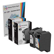LD Products LD Remanufactured Ink Cartridge Replacements for HP 45 & HP 23 (1 Black, 1 Tri-Color, 2-Pack)
