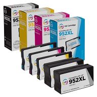 LD Products Compatible Ink Cartridge Replacements for HP 952XL 952 XL High Yield (2 Black, 1 Cyan, 1 Magenta, 1 Yellow, 5-Pack)