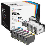 LD Products Remanufactured Ink Cartridge Replacements for Epson 252XL High Yield (3 Black, 2 Cyan, 2 Magenta, 2 Yellow, 9-Pack) for use in HP Laserjet Flow MFP M630z, M604dn, M604n