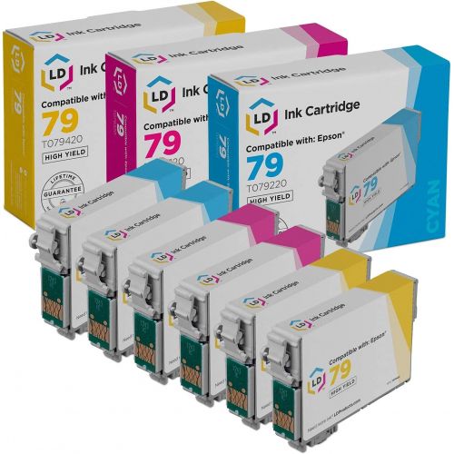  LD Products LD Remanufactured-Ink-Cartridge Replacement for Epson 79 High Yield (2 Cyan, 2 Magenta, 2 Yellow, 6-Pack)