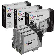 LD Products LD Remanufactured Ink Cartridge Replacement for Epson 60 T060120 (Black, 3-Pack)