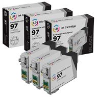 LD Products LD Remanufactured Ink Cartridge Replacement for Epson 97 T097120 Extra High Yield (Black, 3-Pack)