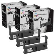 LD Products LD Compatible Printer Ribbon Cartridge Replacement for Epson ERC-43 (Black, 3-Pack)