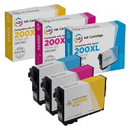 LD Products Compatible Ink Cartridge Replacements for Epson 200XL 200 XL High Yield (1 Cyan, 1 Magenta, 1 Yellow, 3-Pack)