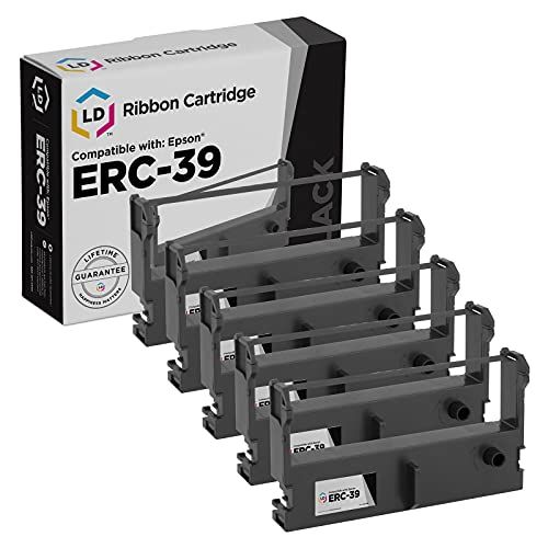  LD Products LD Compatible Printer Ribbon Cartridge Replacement for Epson ERC-43 (Black, 5-Pack)