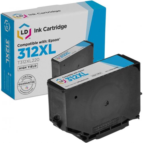  LD Products LD Remanufactured Ink Cartridge Replacement for Epson 312XL T312XL220 High Yield (Cyan)