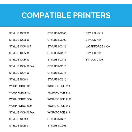  LD Products LD Remanufactured Ink Cartridge Replacement for Epson 69 (3 Black, 1 Cyan, 1 Magenta, 1 Yellow, 6-Pack)