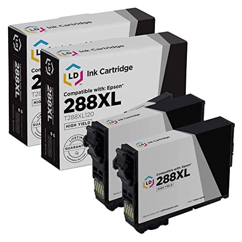  LD Products LD Remanufactured Ink Cartridge Replacements for Epson 288XL High Yield (Black, 2-Pack)