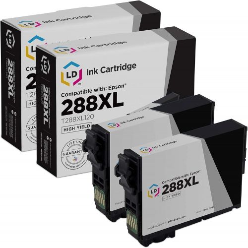 LD Products LD Remanufactured Ink Cartridge Replacements for Epson 288XL High Yield (Black, 2-Pack)